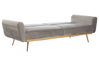 Huxley Grey Velvet Sofa Bed
