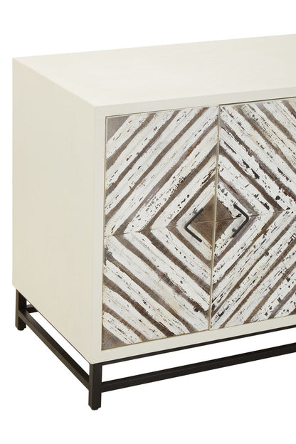 Gili Wood Pattern Door Sideboard