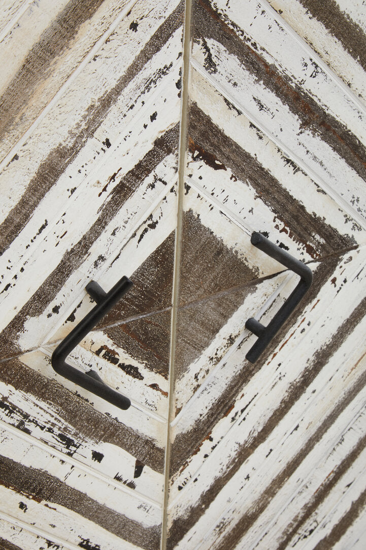 Gili Wood Pattern Door Sideboard