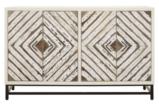 Gili Wood Pattern Door Sideboard