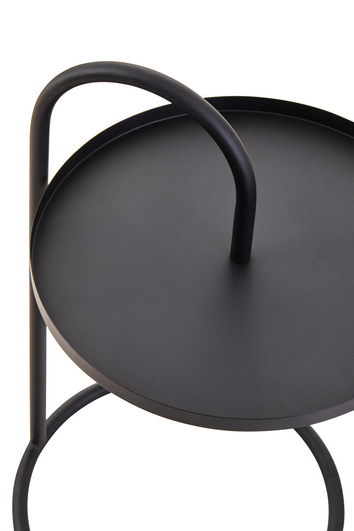 Fjord Black Hanging Top Side Table