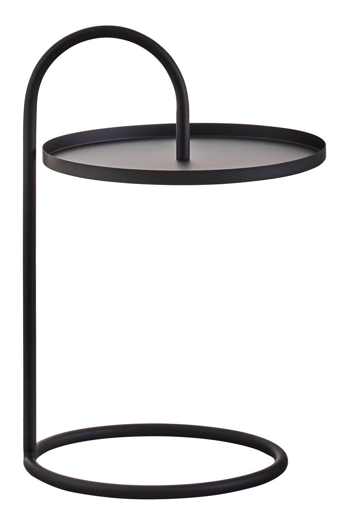 Fjord Black Hanging Top Side Table