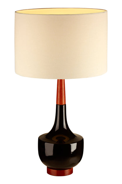 Orion Table Lamp with Wood And Ceramic Base