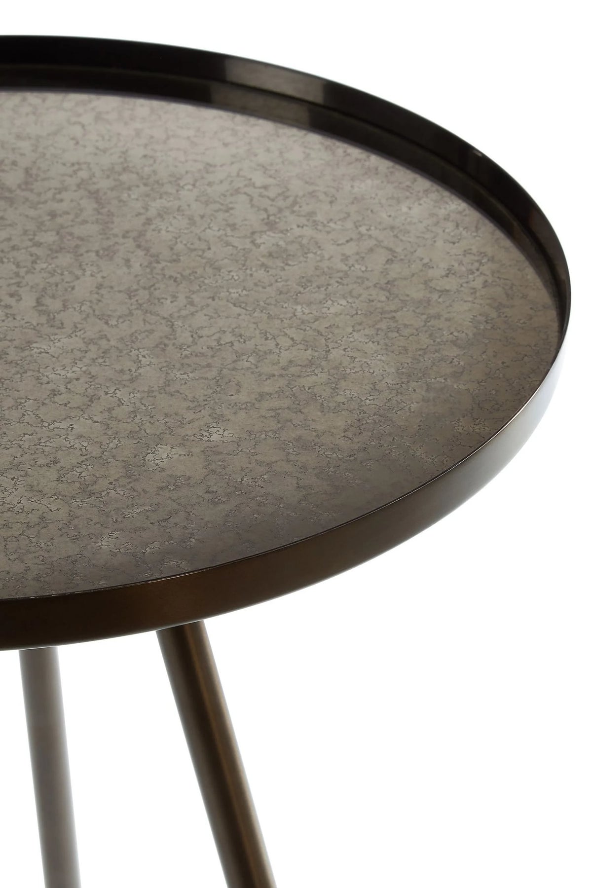 Aria Black Finish Side Table