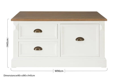 Chatsworth Square Coffee Table with Drawers