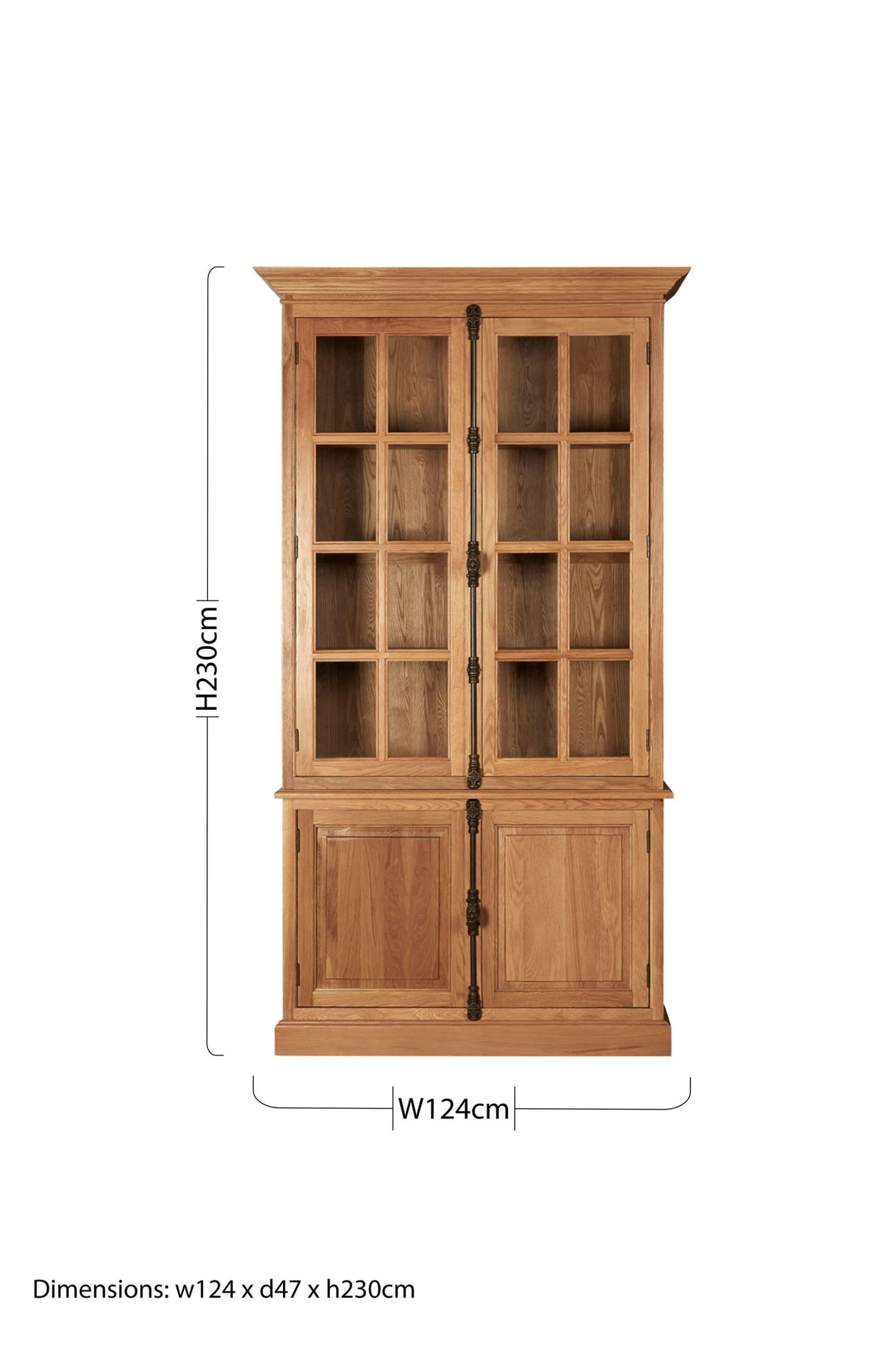 Bordeaux Natural Oak Wood Tall Cabinet