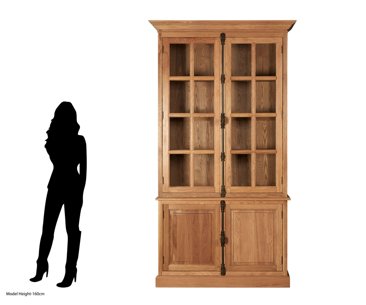 Bordeaux Natural Oak Wood Tall Cabinet