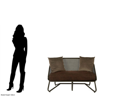 Nova 2 Seat Sofa With Curved Legs