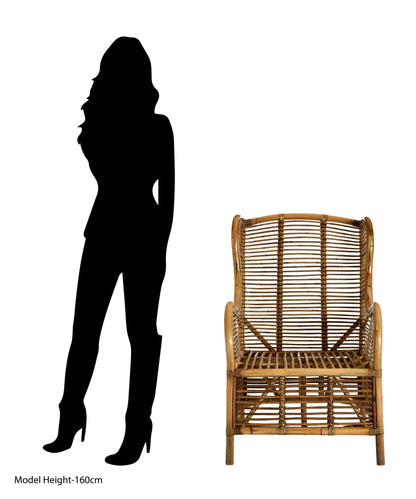 Celebes Grey Natural Kubu Rattan Chair