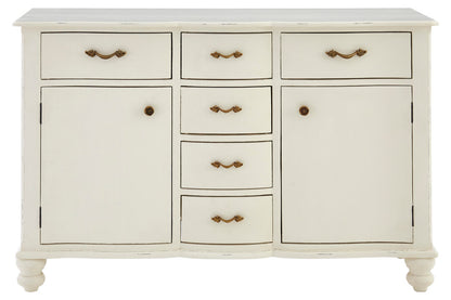 Seine 6 Drawer White Sideboard