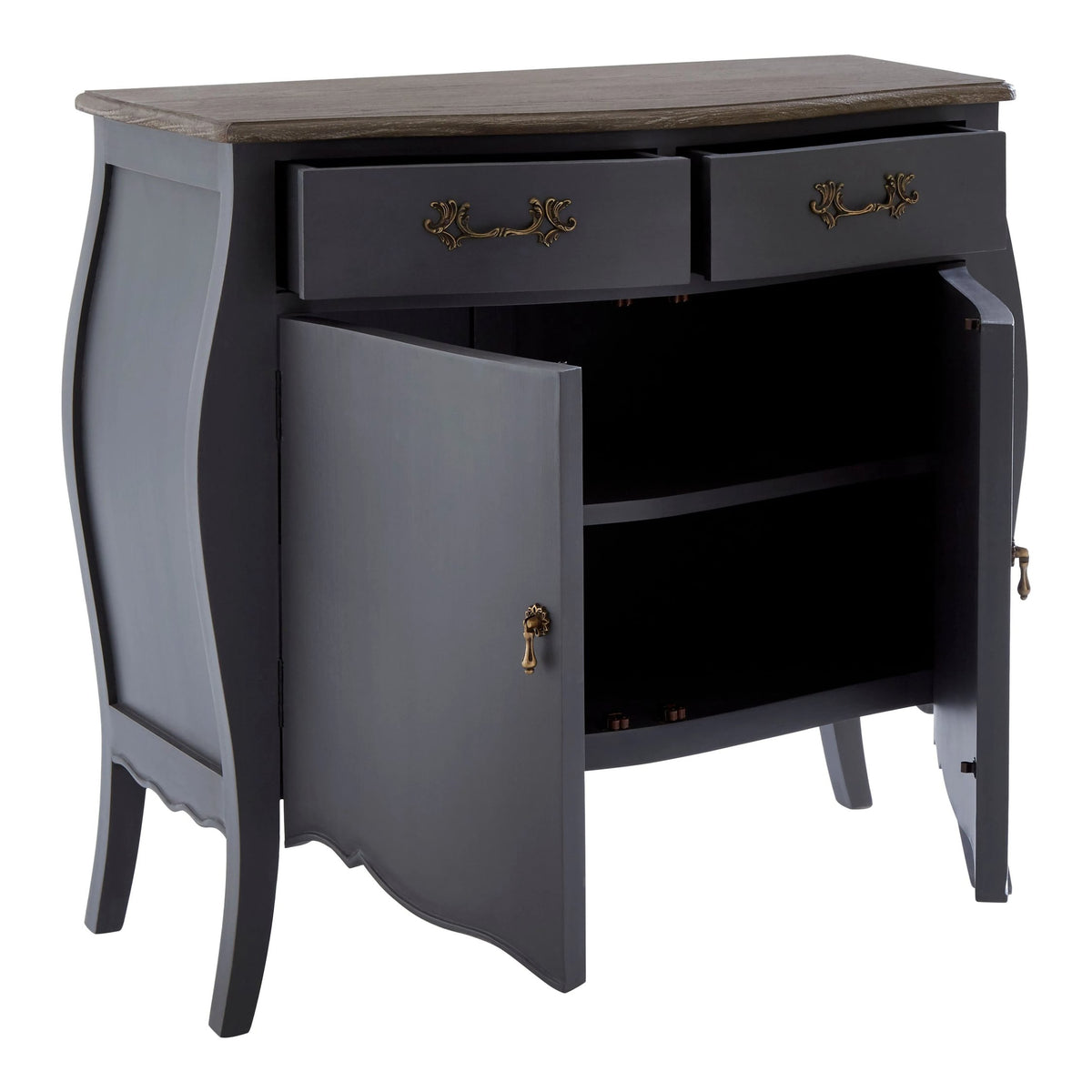 Seine Two Door Dark Grey Sideboard