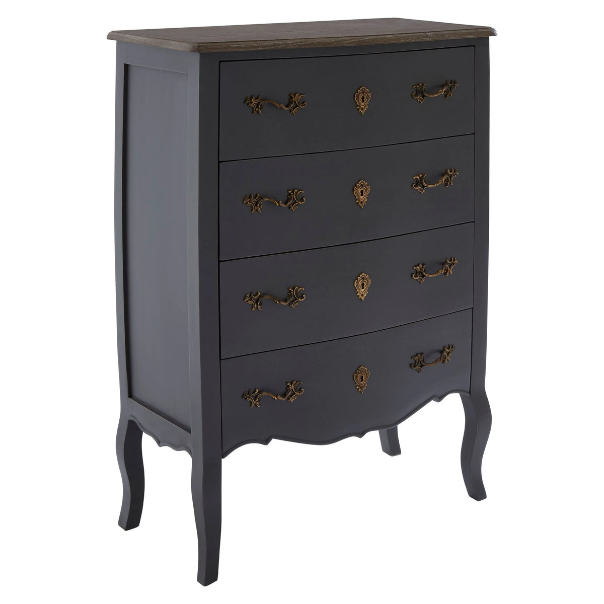 Seine Dark Grey Chest of 4 Drawers