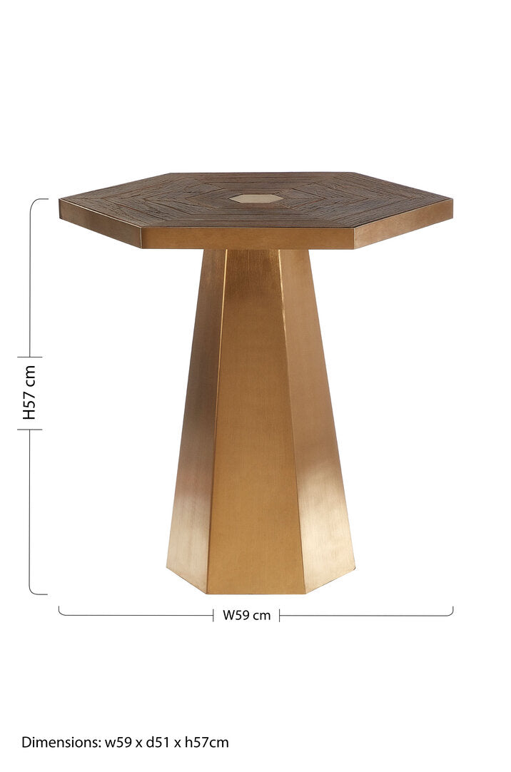 Colossus Large Hexagon End Table