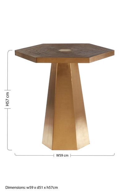 Colossus Large Hexagon End Table