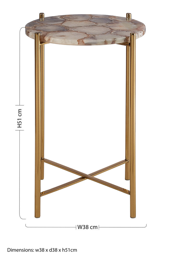 Agate Natural Agate Side Table