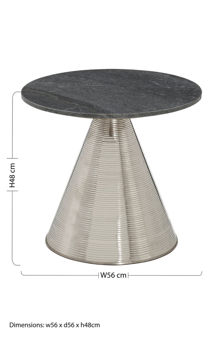 Vesper Table With Grey Marble Top