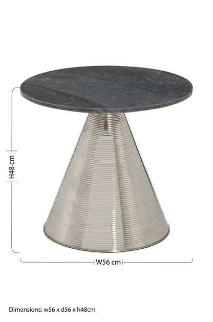 Vesper Table With Grey Marble Top
