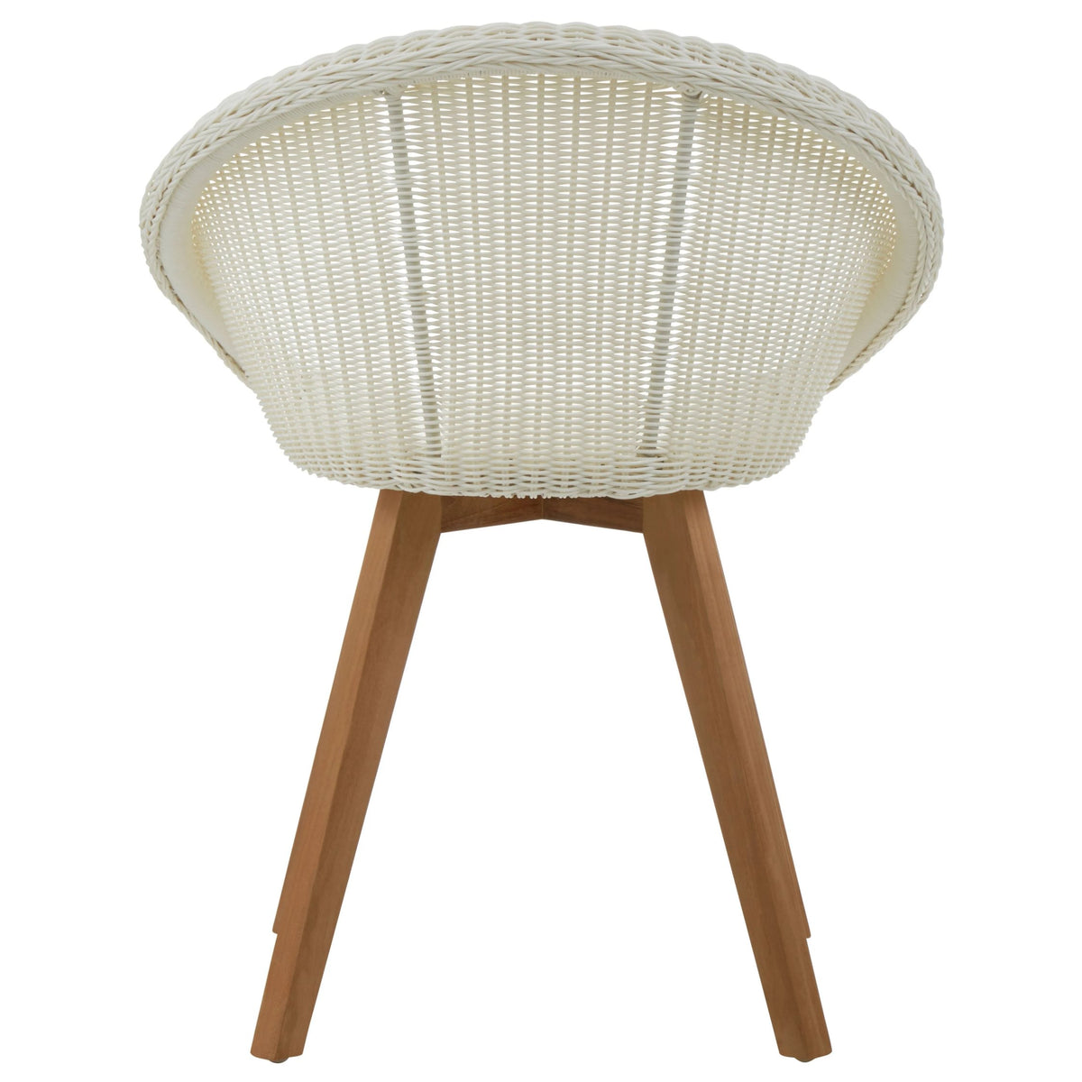 Java White Rattan Effect Dining Chair