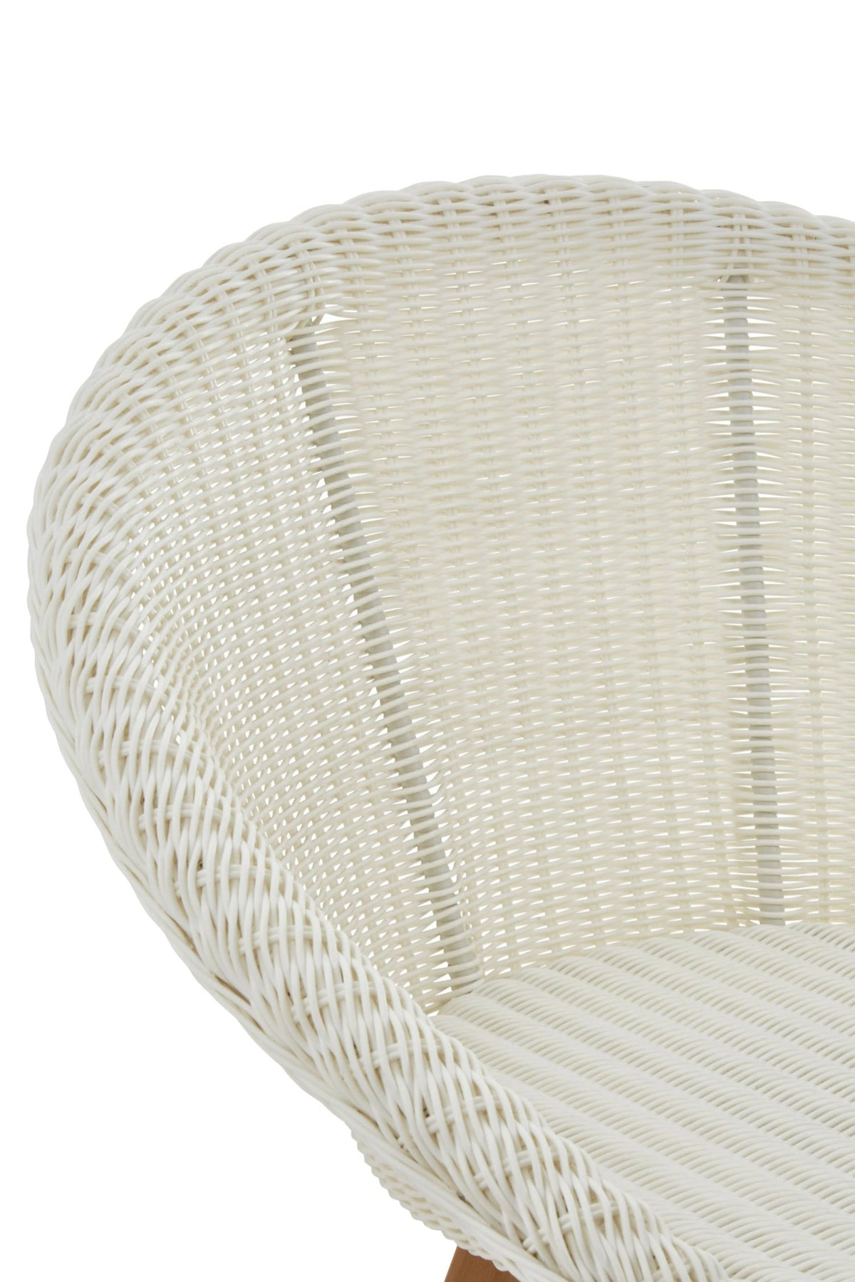 Java White Rattan Effect Dining Chair