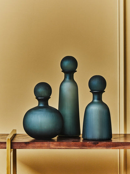 Opal Small Blue Bottle Vase