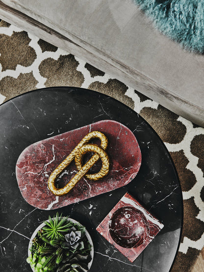 Link Hammered Gold Chain Sculpture