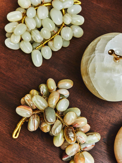 Pomona Green Onyx Decorative Grapes