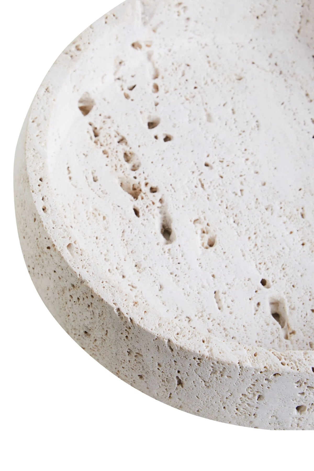 Roman Travertine Bowl with Raised Edges
