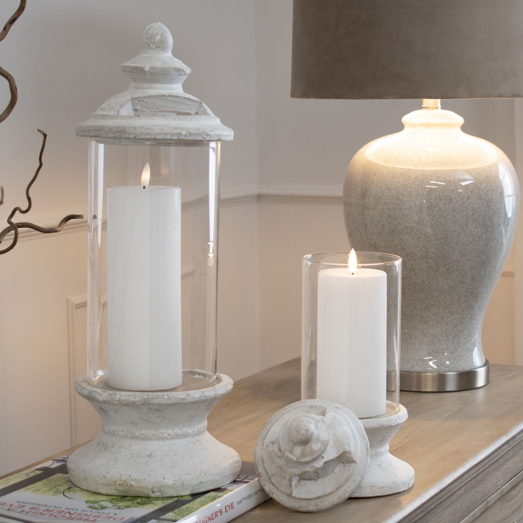 Glass Candle Holder - Candle Holders from the Quanta Home collection.