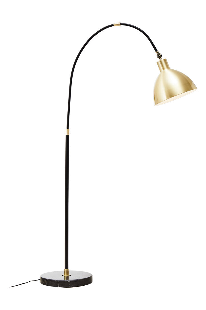 Kepler Gold Finish Metal Shade Floor Lamp