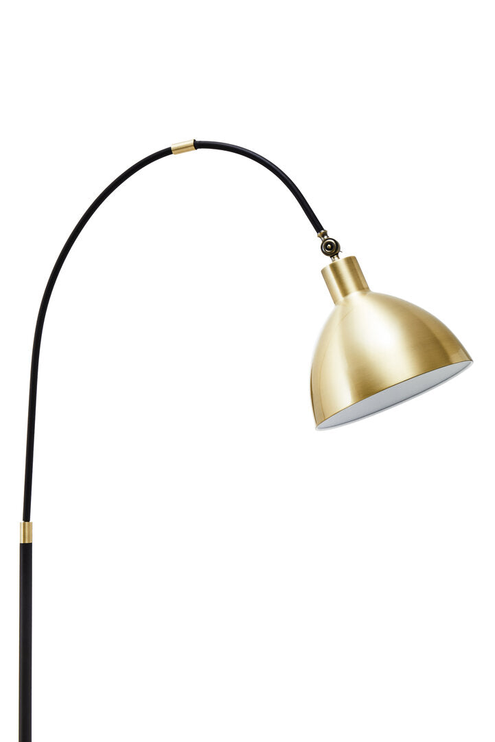 Kepler Gold Finish Metal Shade Floor Lamp