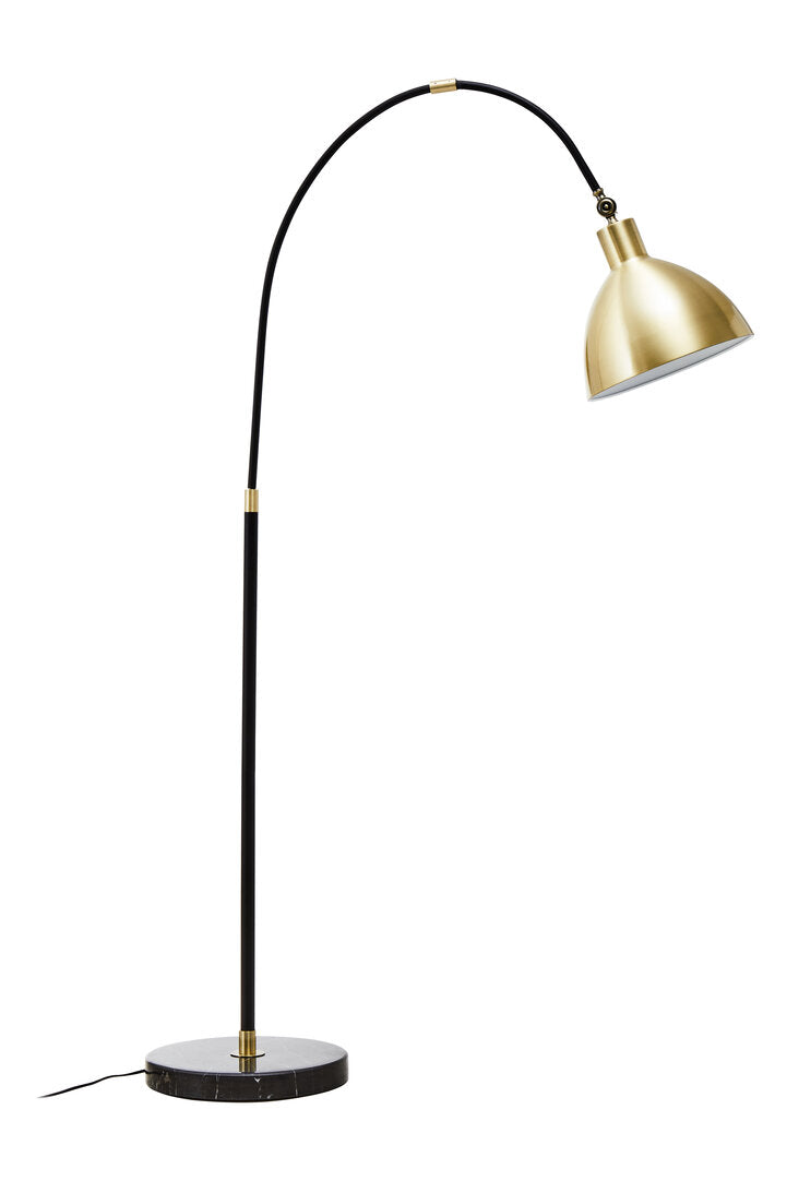 Kepler Gold Finish Metal Shade Floor Lamp
