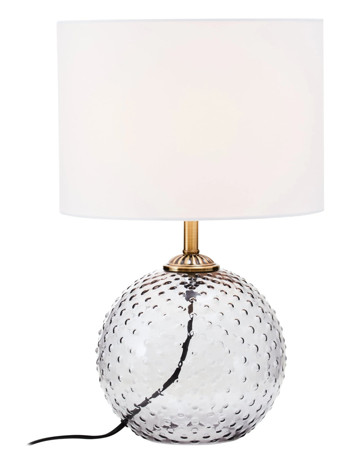 Clairmont Grey Glass Table Lamp