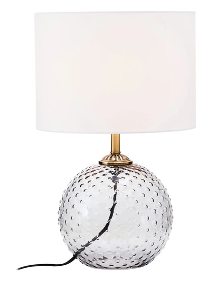 Clairmont Grey Glass Table Lamp