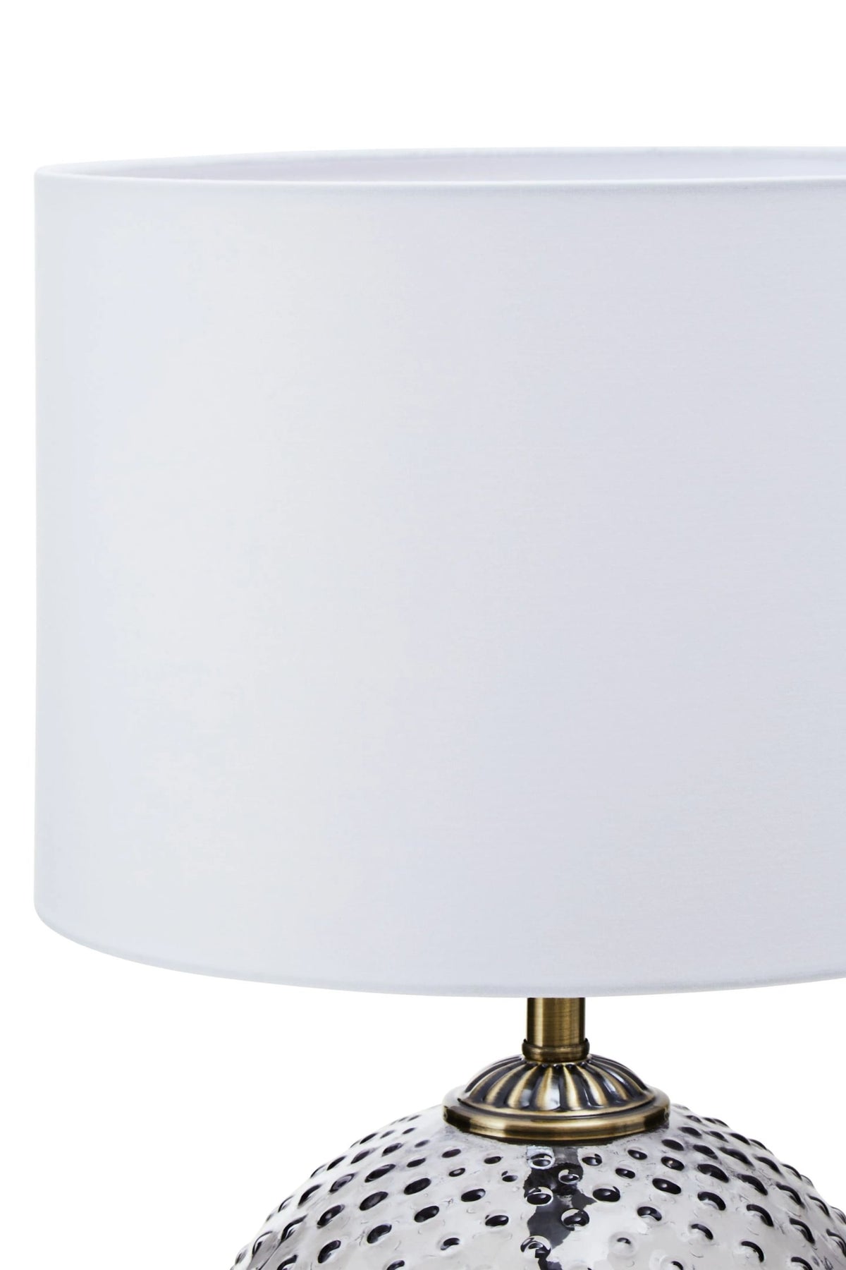 Clairmont Grey Glass Table Lamp