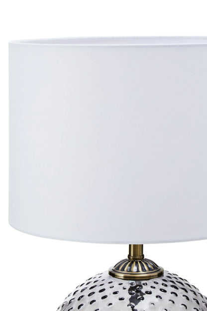 Clairmont Grey Glass Table Lamp