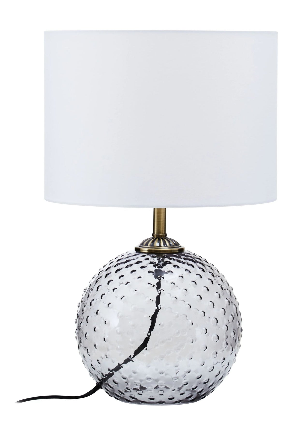 Clairmont Grey Glass Table Lamp