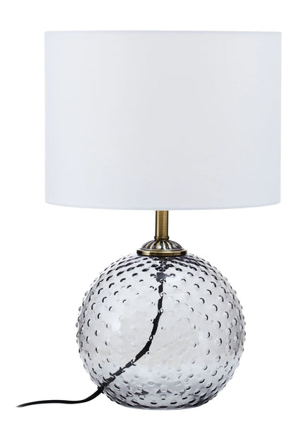 Clairmont Grey Glass Table Lamp