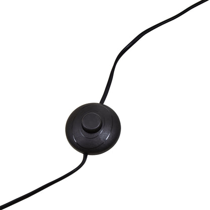 Stirling Brushed Brass Floor Lamp with Black Marble Base