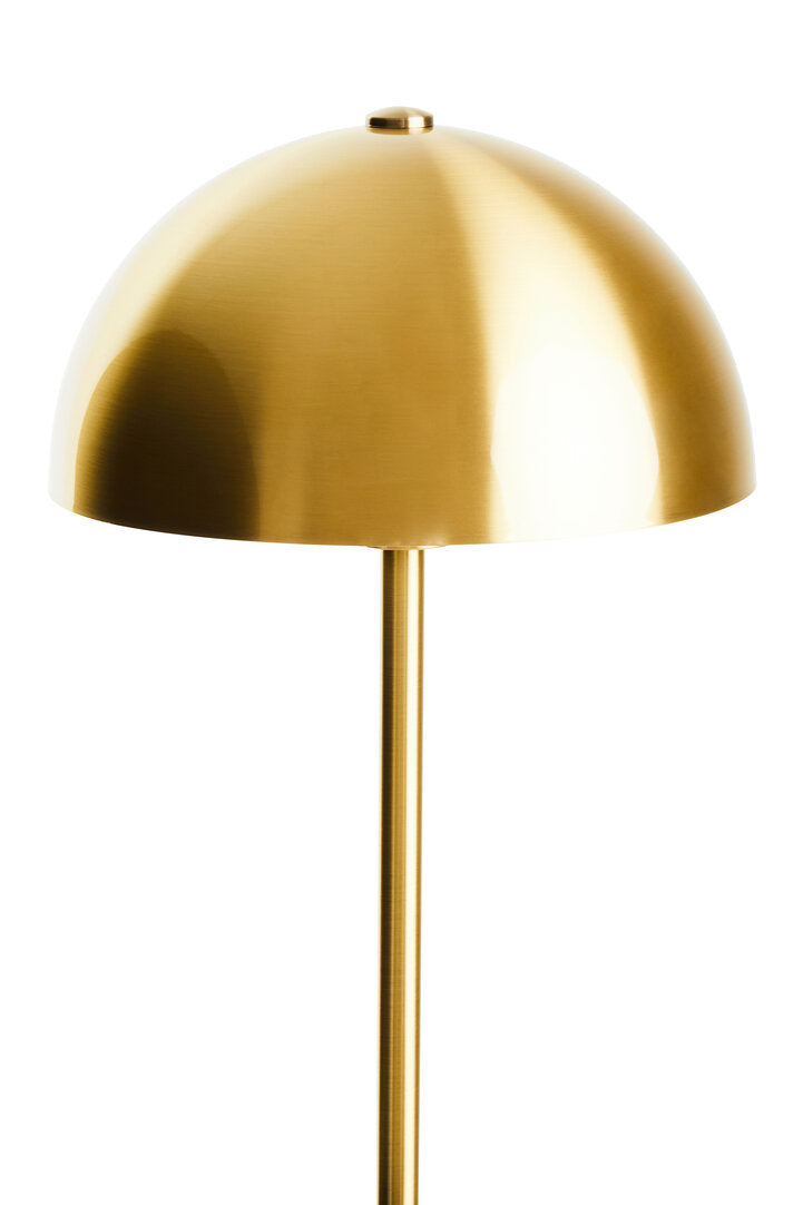 Stirling Brushed Brass Table Lamp with Black Marble Base