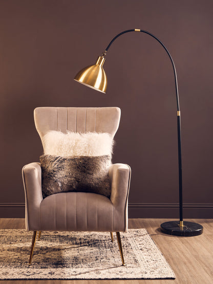 Folia Mocha Ombre Rectangular Fur Cushion