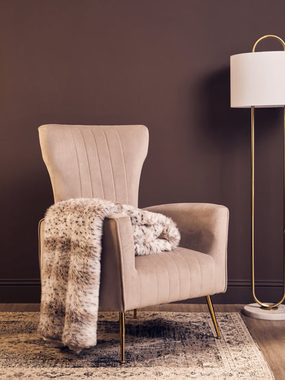 Folia Animal Print Fur Throw