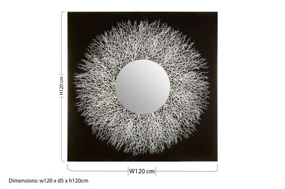 Milan Abstract Mirrored Wall Art