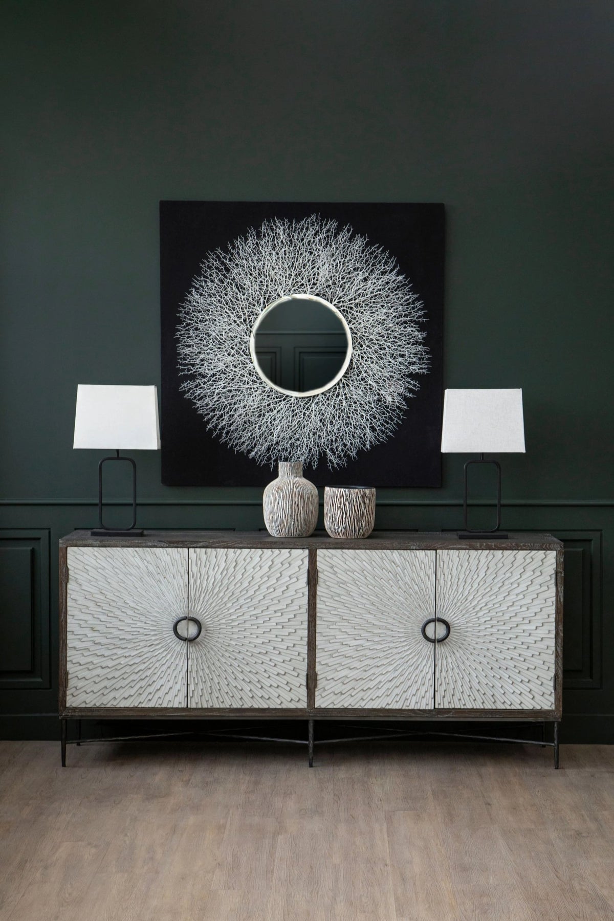 Milan Abstract Mirrored Wall Art