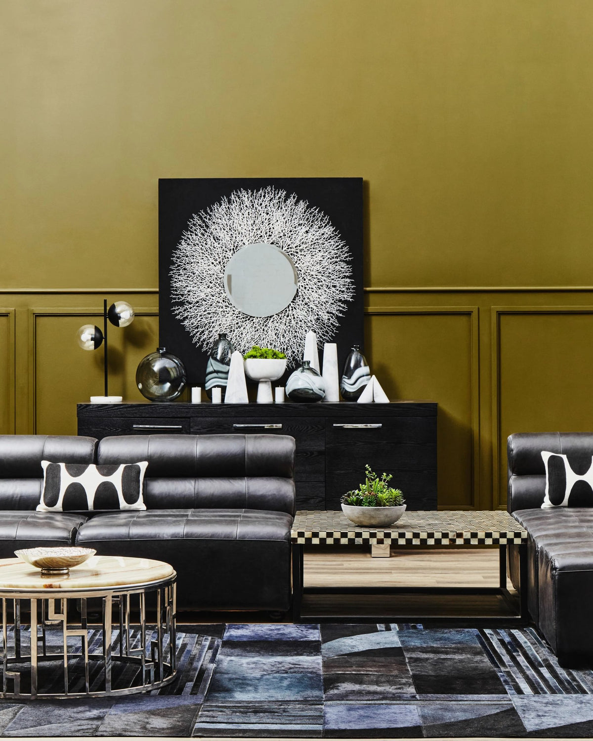 Milan Abstract Mirrored Wall Art
