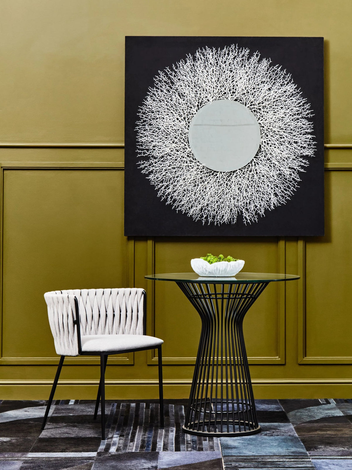 Milan Abstract Mirrored Wall Art