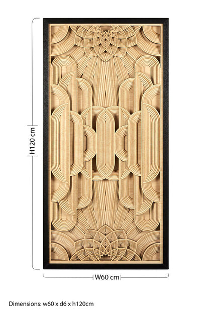 Milan Deco Wood Carving Wall Art