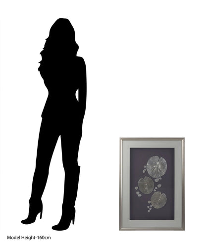Foundation Silver Leaf Design Framed Wall Art