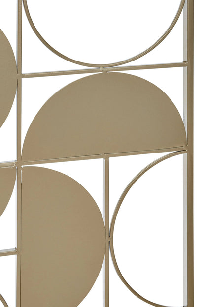 Alpine Gold Finish Semicircle Design Wall Art