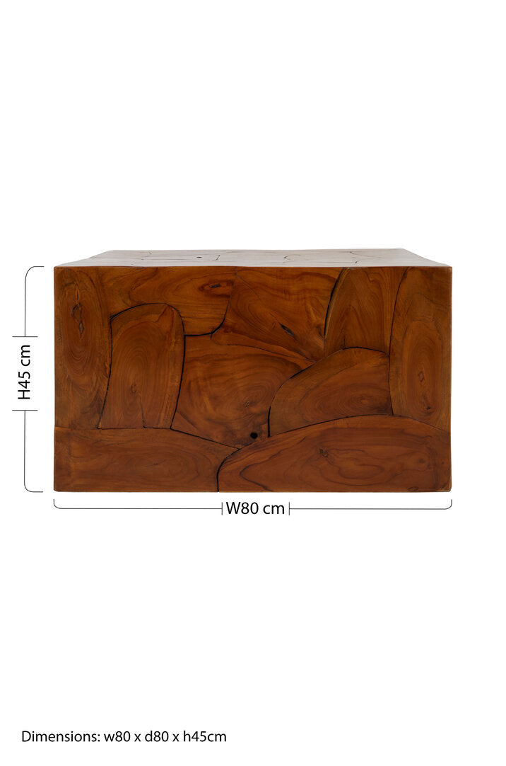 Teak Cuboid Coffee Table