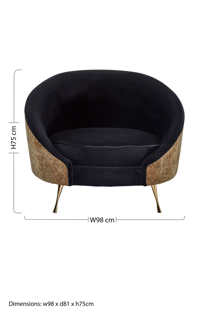 Tribeca Leopard Print Armchair